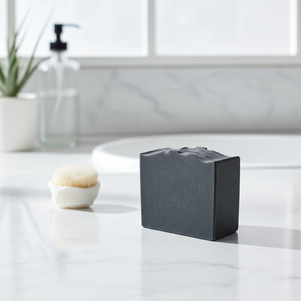 Charcoal Unscented Pure Goat Milk Soap