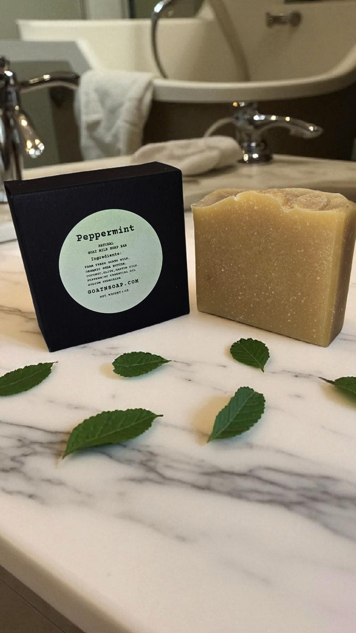 Peppermint Goat Milk Soap – 100% Natural, Farm-Fresh, and Refreshing