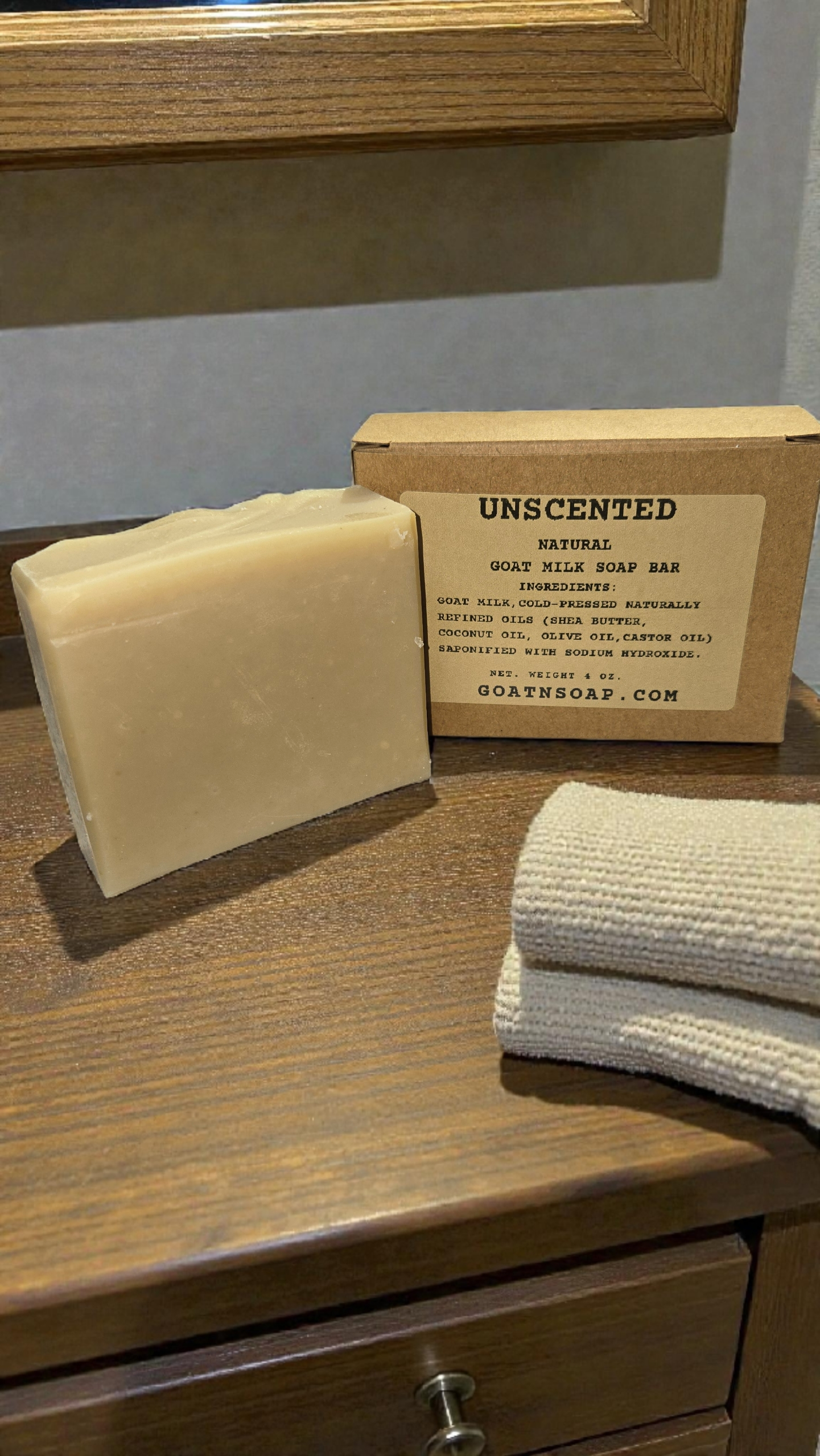 Unscented Pure Goat Milk Soap