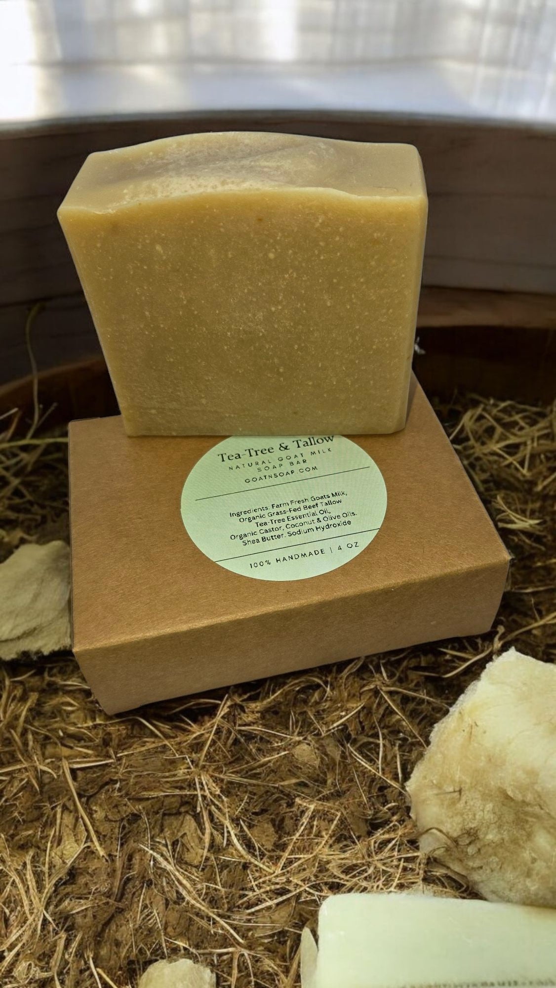 Tea Tree Tallow Goat Milk Soap – Deep Clean, Real Relief