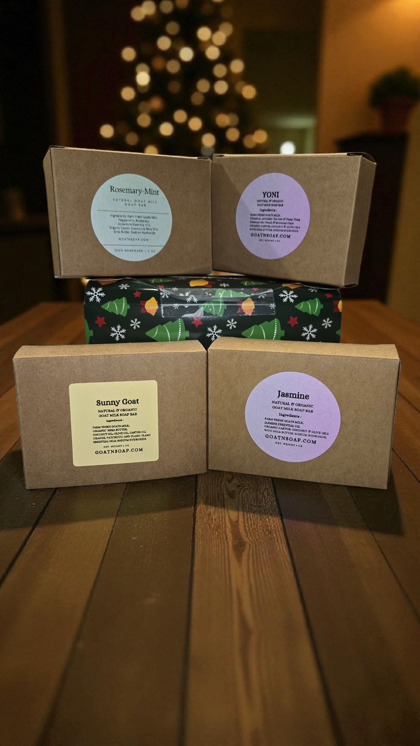 π Christmas Goat Milk Soap Bundles Limited-Edition Holiday Sets