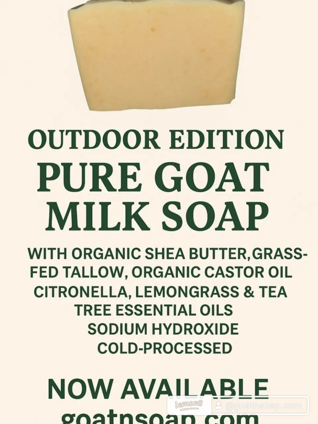 Outdoor Edition Goat Milk Soap