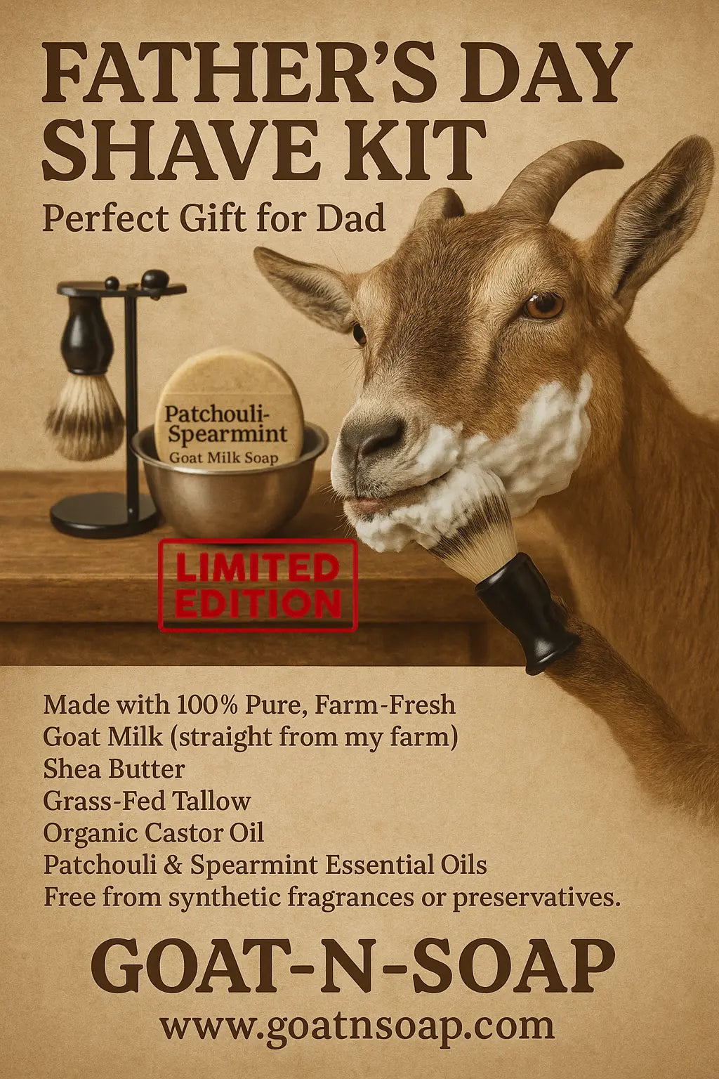 Goat Milk Soap Shave Kit