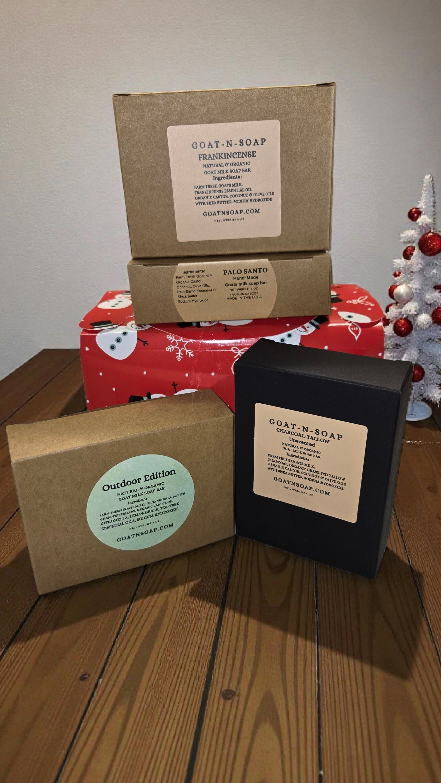 🎄 Christmas Goat Milk Soap Bundles  Limited-Edition Holiday Sets