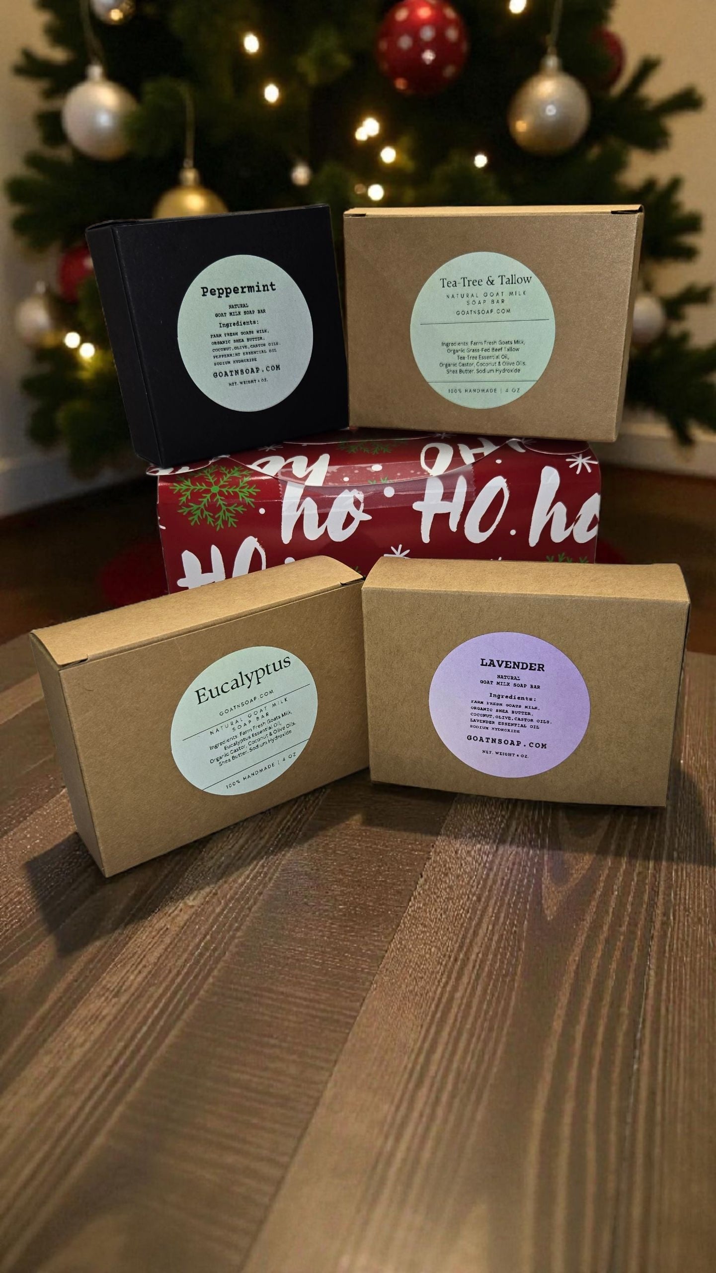 🎄 Christmas Goat Milk Soap Bundles  Limited-Edition Holiday Sets