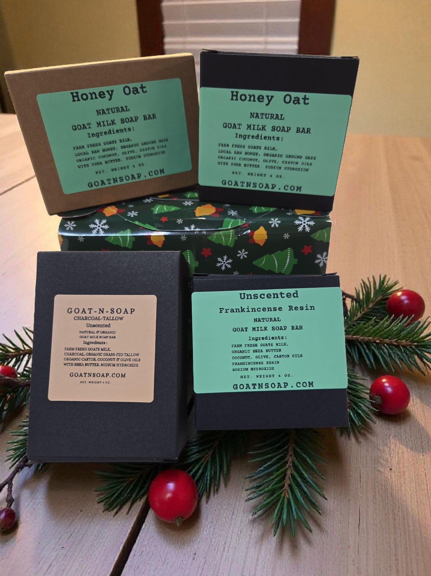 🎄 Christmas Goat Milk Soap Bundles  Limited-Edition Holiday Sets