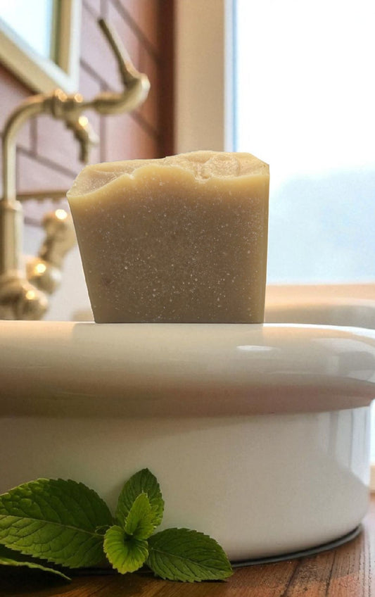 Peppermint Goat Milk Soap – 100% Natural, Farm-Fresh, and Refreshing