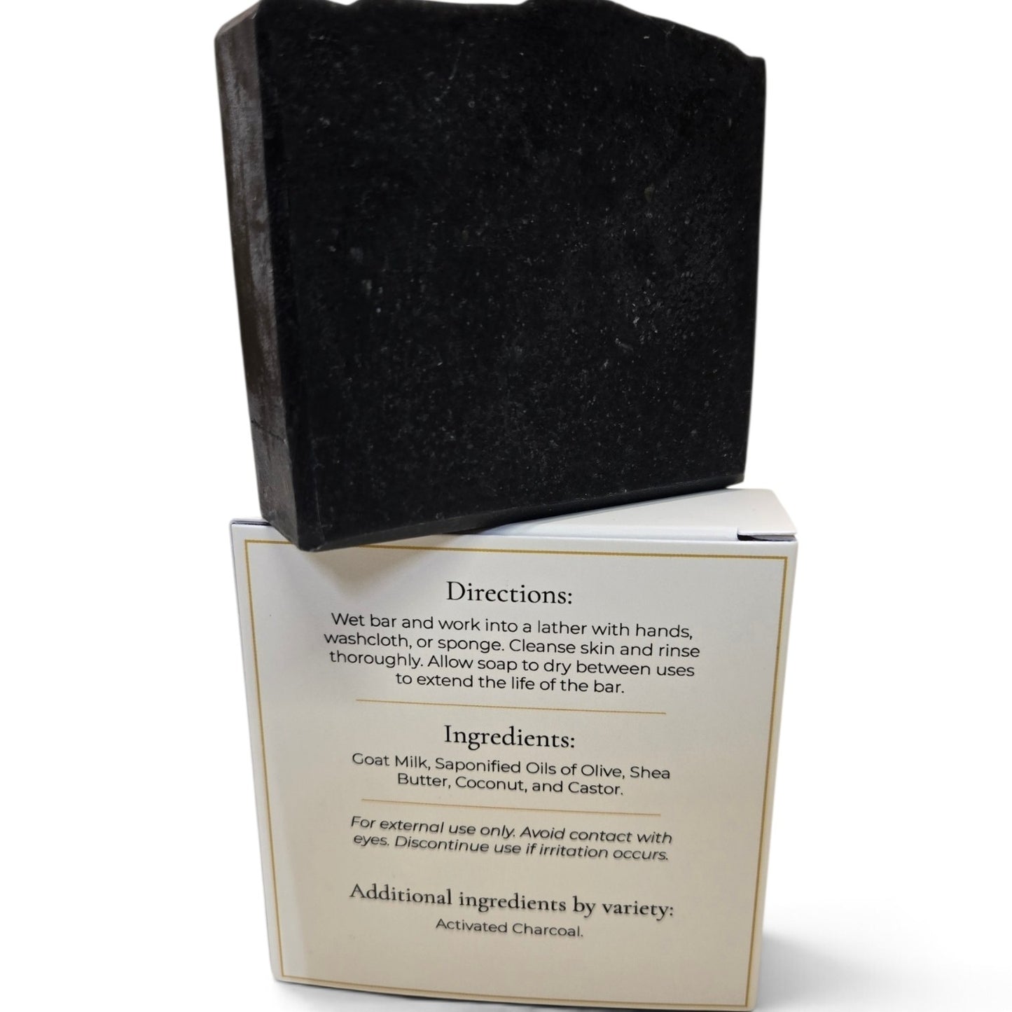 Charcoal Unscented Pure Goat Milk Soap