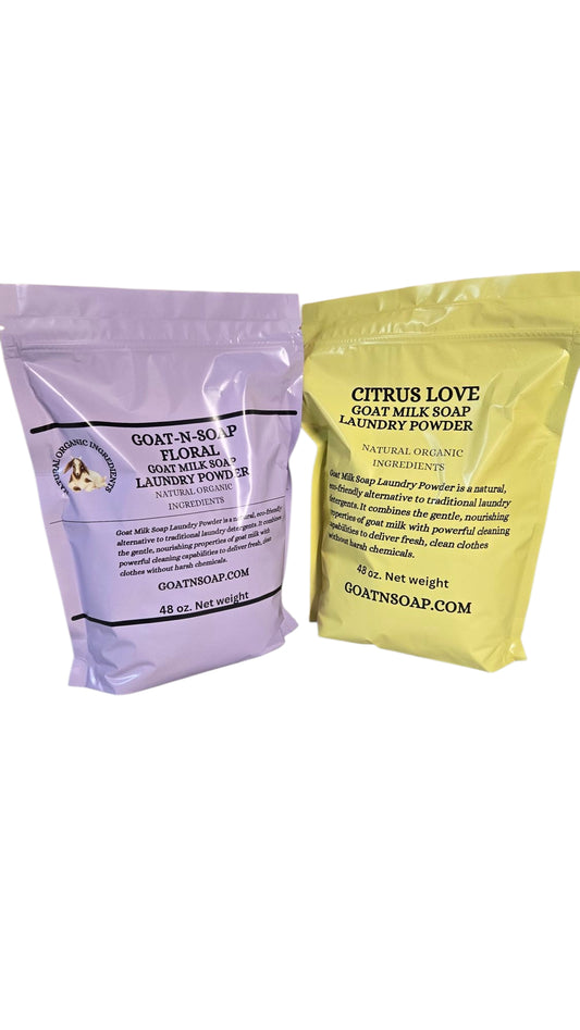 Goat Milk Soap Laundry Powder Citrus or Floral
